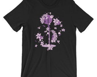 Katana Shirt | Katana Schwert T-Shirt | Japanische Shirt | Schwert-Geschenk | Floral Shirt | Künstlerische Shirt | Künstlerische Geschenk