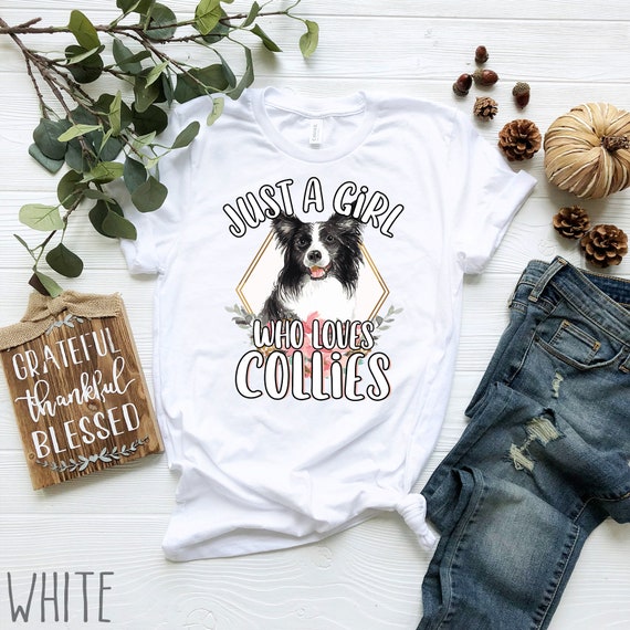 T-Shirt Uomo Border Collie In Tasca – Grigio Puro, 100% Cotone, Idea Regalo Originale