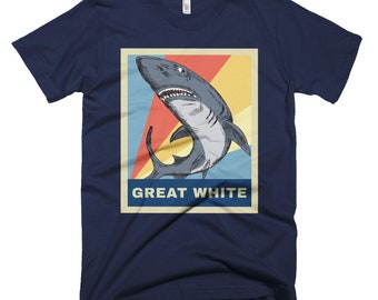 Shark Shirt | Great White Shark Shirt | Retro Clothing | Vintage Clothing | Shark Week Shirt | Shark Gift