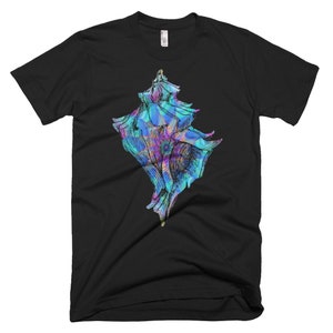 Magical Conch Shirt Psychedelic Shirt Trippy Shirt Conch Shell Shirt Psychedelic Clothing Trippy Shirt Surreal Shirt Ocean Tee image 1