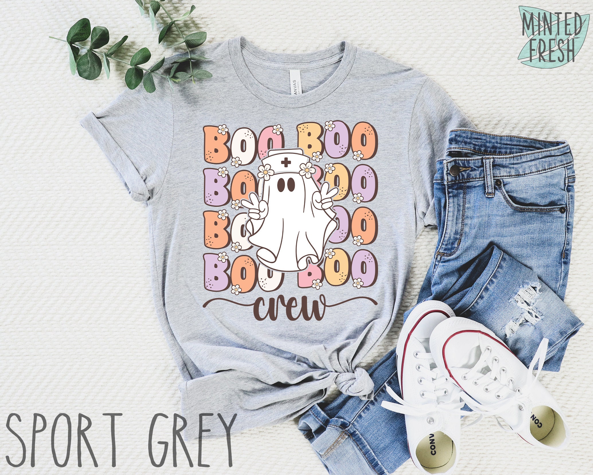 Discover Boo Boo Crew Shirt, Groovy Halloween Nurse Shirt, Ghost Nurse, Cute Halloween Outfit for Nurses, Nurse Crew Shirt, Nurse Squad Shirt, Spooky