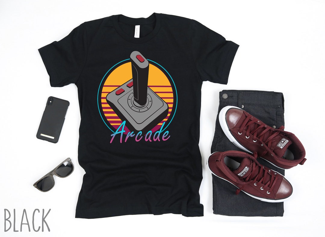 Arcade T-shirt | Retro 80s Shirt | Gaming T-shirt | Video Game T-shirt ...