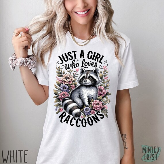 Cute I Love Raccoons T-Shirt | Funny Raccoon Lover Gift Tee Cute I Love Raccoons T-Shirt | Funny Raccoon Lover Gift Tee