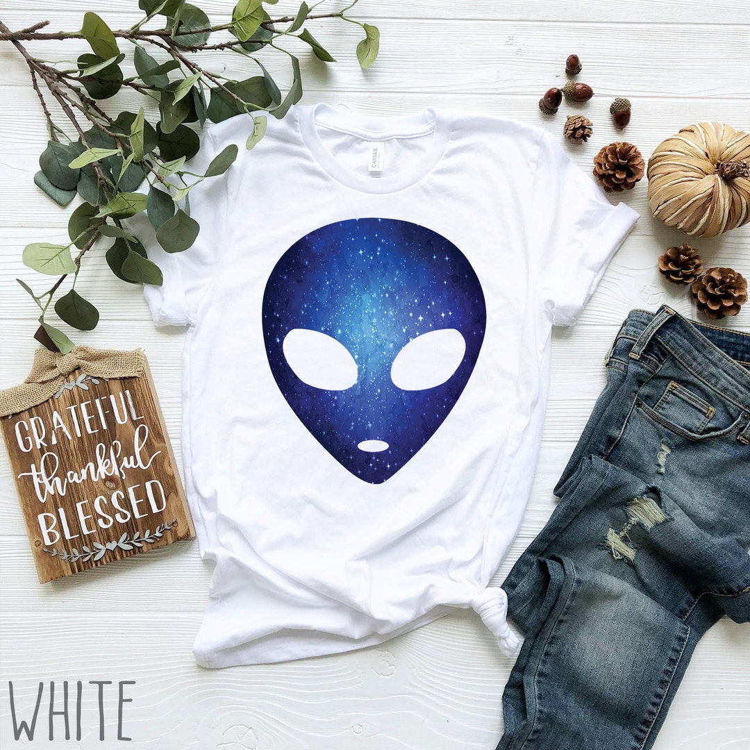 Cosmic Alien Head Shirt | Psychedelic Alien T-shirt | Universe Shirt ...