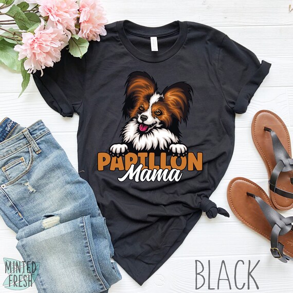 Cute Papillon Mama Shirt, Papillon Mom Shirt, Gift for Papillon