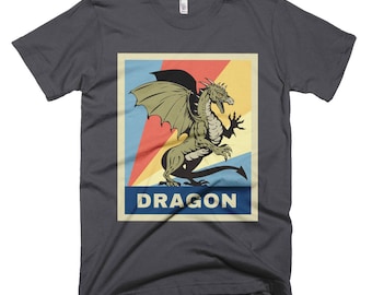 Retro Dragon Shirt | Winged Dragon | Dragon T-Shirt | Dragon Clothing | Vintage Dragon Shirt | Dragon Silhouette