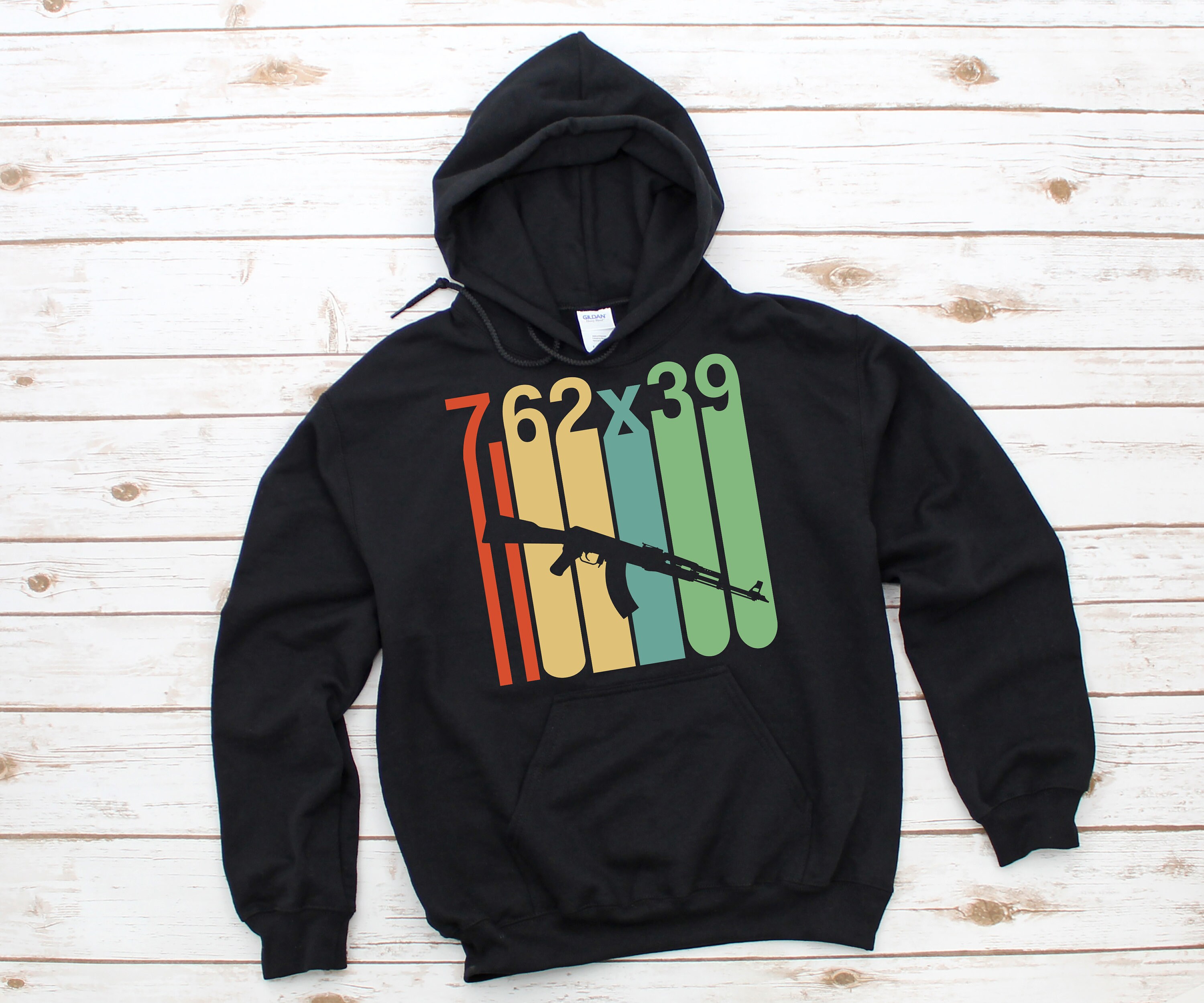 Retro AK-47 Hoodie | AK47 Hoodie | Gun Gift for Men | 2nd