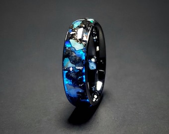 Megalodon Meteorite Glow Ring Il Secondo Don, 6mm