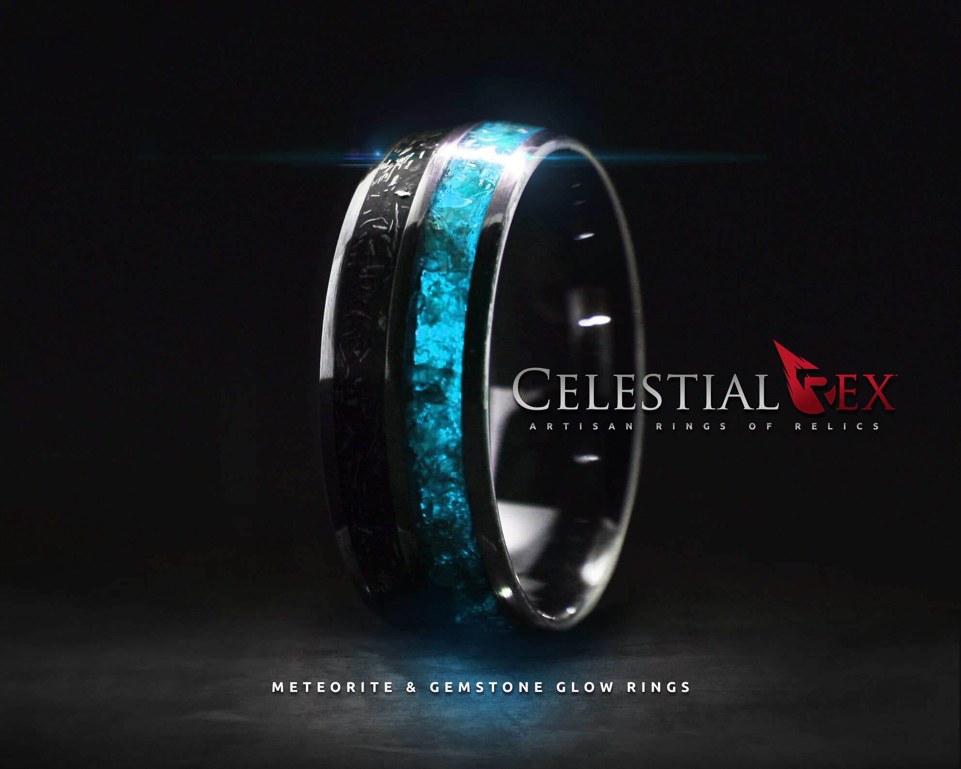 Glowing meteorite ring clearance