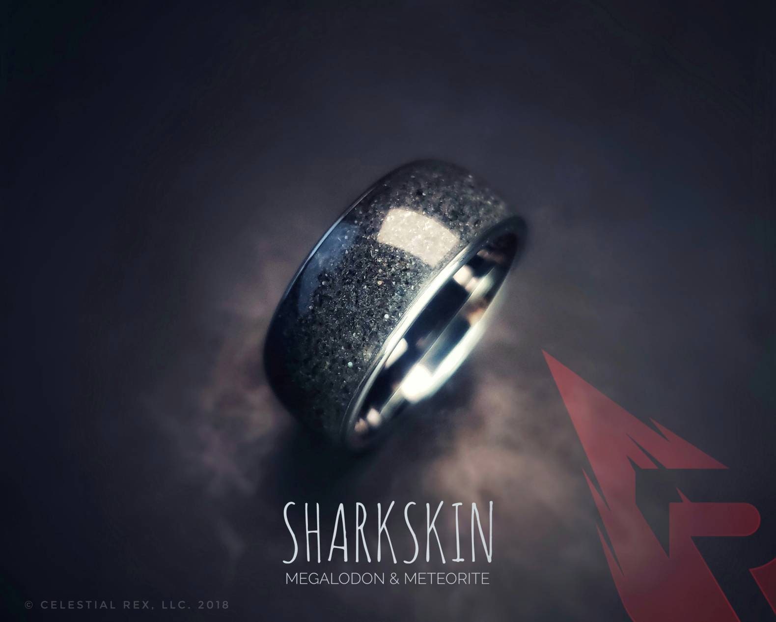 Shark tooth wedding band sale