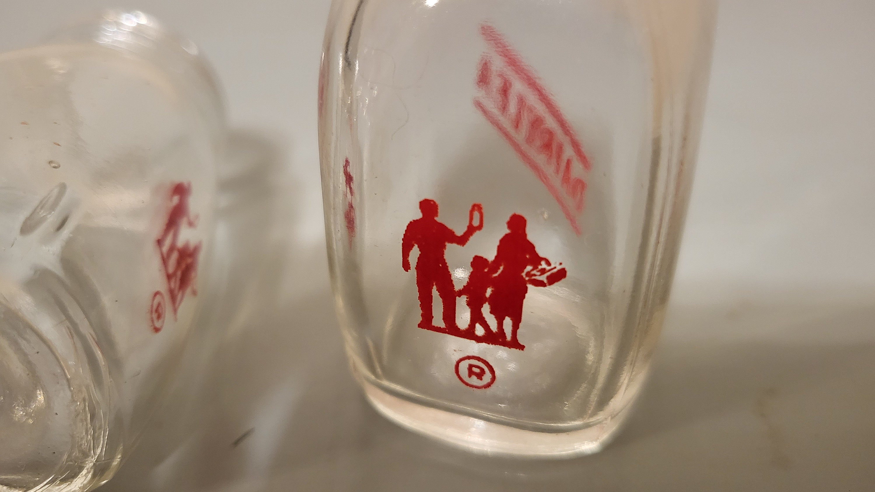 Dairylea Syracuse NY Lot of Four Mini Diner Creamer Glass Bottles Etsy