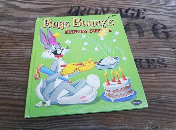 1960 Bugs Bunny S Birthday Surprise Illustrated Book Etsy