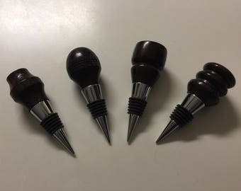 Wenge Wood Wine Bottle Stoppers