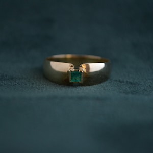 Gorgeous Gold Ring with Emerald,Sapphire or Ruby, 18K Gold Ring with Gemstones, Women&#39;s Gold Ring, Statement Ring. Greek Jewelry