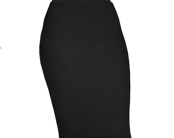 Jersey Plain Pencil Skirt
