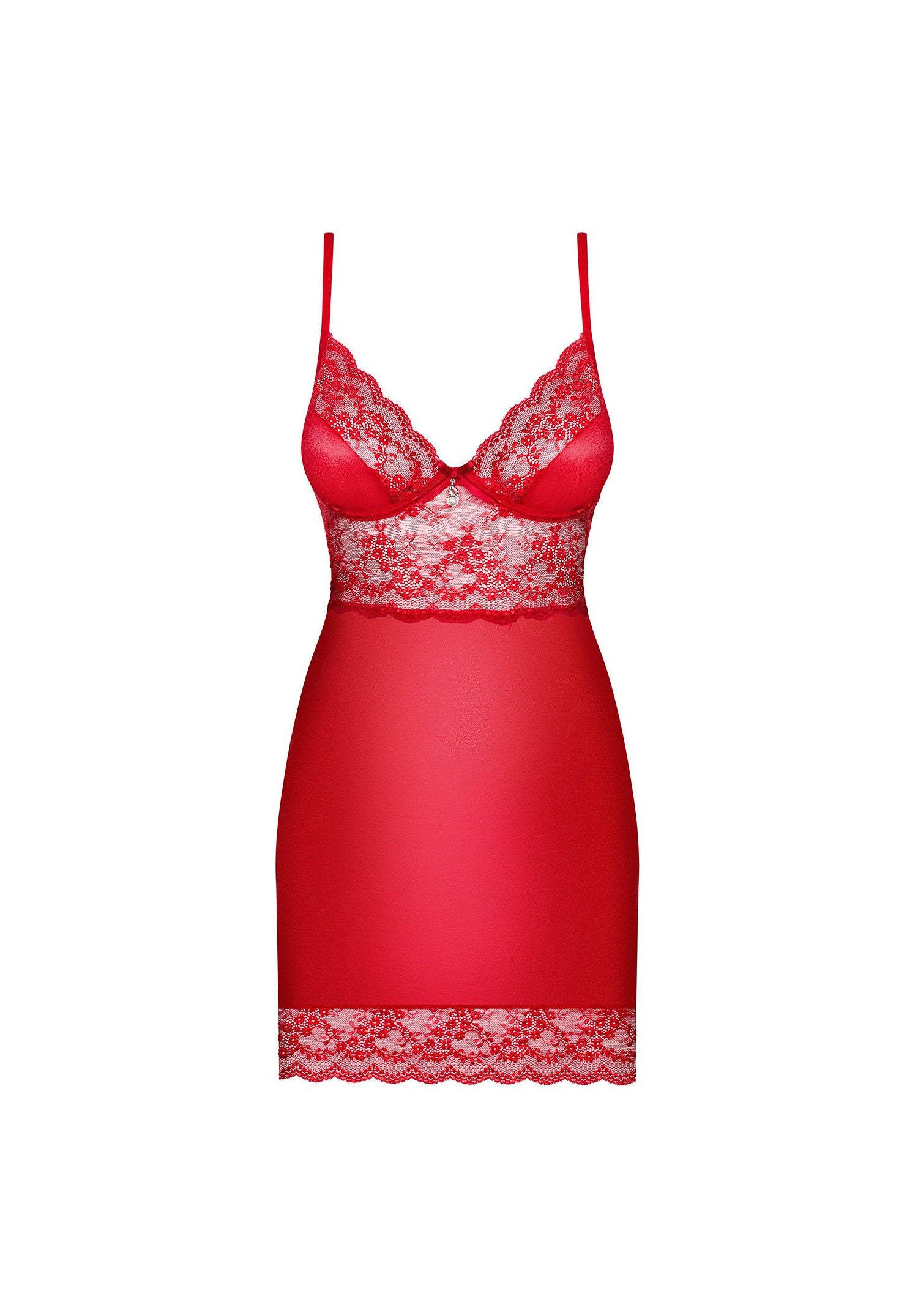 Lovica Red Chemise Nightwear Babydoll & Thong Panties Lace Etsy UK