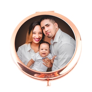 Personalized Compact Mirror, Rose Gold, Mothers Day, Graduation, Bridesmaid, Gifts for Nurses, Teachers