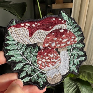 Fly Agaric Embroidered Iron-On Patch