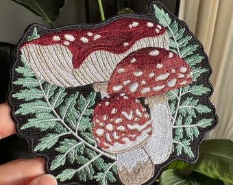 Fly Agaric Embroidered Iron-On Patch