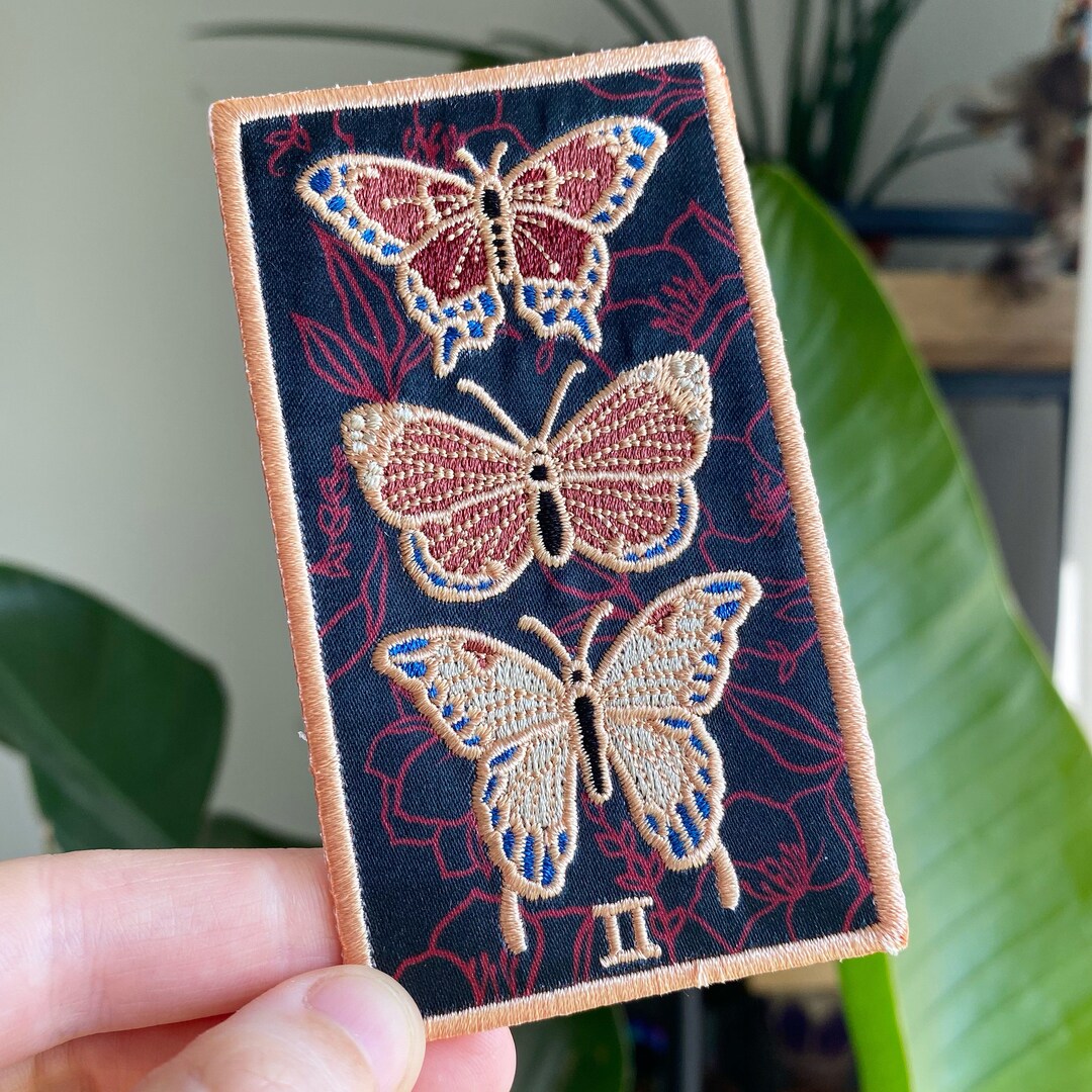 Butterfly Embroidery Patch - Etsy