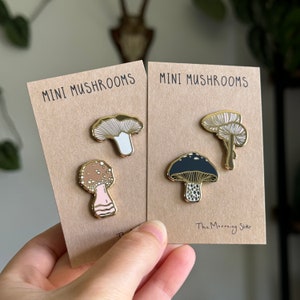 Mini Mushroom Enamel Pin