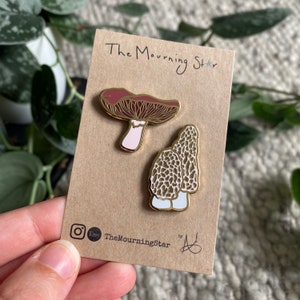 Mini Mushroom Enamel Pin