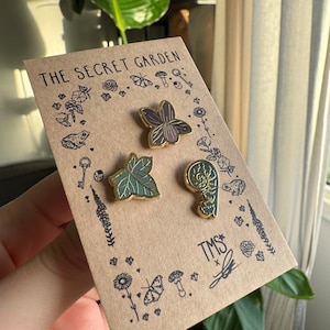 Emaille pins Mini Flora Trio