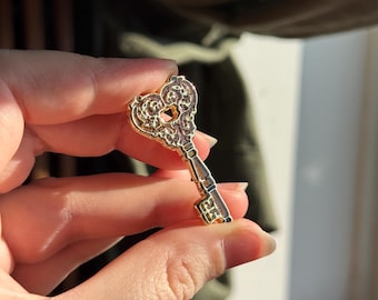 Lovers Key Enamel Pin