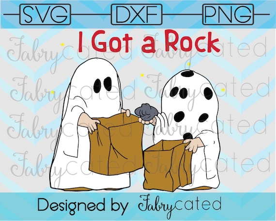 Download Halloween Peanuts Charlie Brown I Got A Rock Svg Dxf Png You Etsy