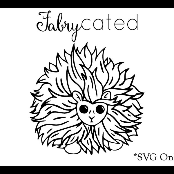 Pygmy Puff Outline Only Fantastic Beasts and Where To Find Them SVG Die Cut File for Decal or Shirt