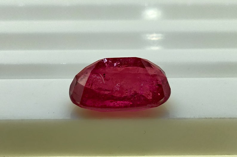 Natural Ruby Glass Filled Oval Shape Stone Glass Filled Ruby Loose Gemstones 9.55 Cts Amazing Faceted Ruby Gemstone Ruby Facet Cut Oval