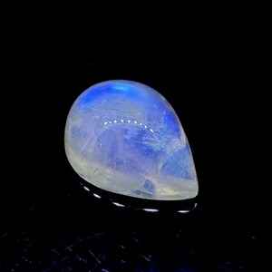 Natural Rainbow Moonstone Pear Cabochon, 21x16  MM AAA Quality Calibrated Rainbow Moonstone Loose Stone, Semi Precious Gemstone Cabochon