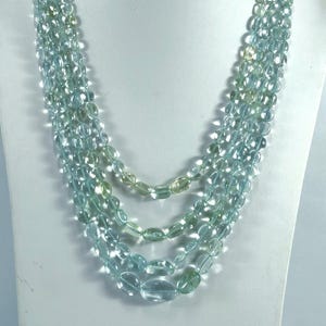 Natural Aquamarine Smooth Nugget Beads, Aquamarine Plain Gemstone Beads, Aquamarine Tumble Beads, Beads For Jewelry Making