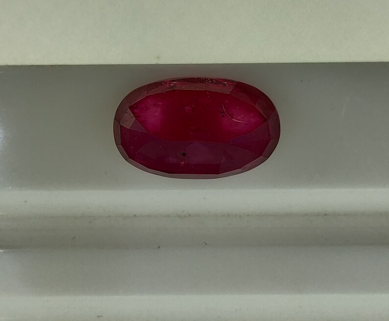 Natural Ruby Glass Filled Oval Shape Stone Glass Filled Ruby Loose Gemstones 9.55 Cts Amazing Faceted Ruby Gemstone Ruby Facet Cut Oval