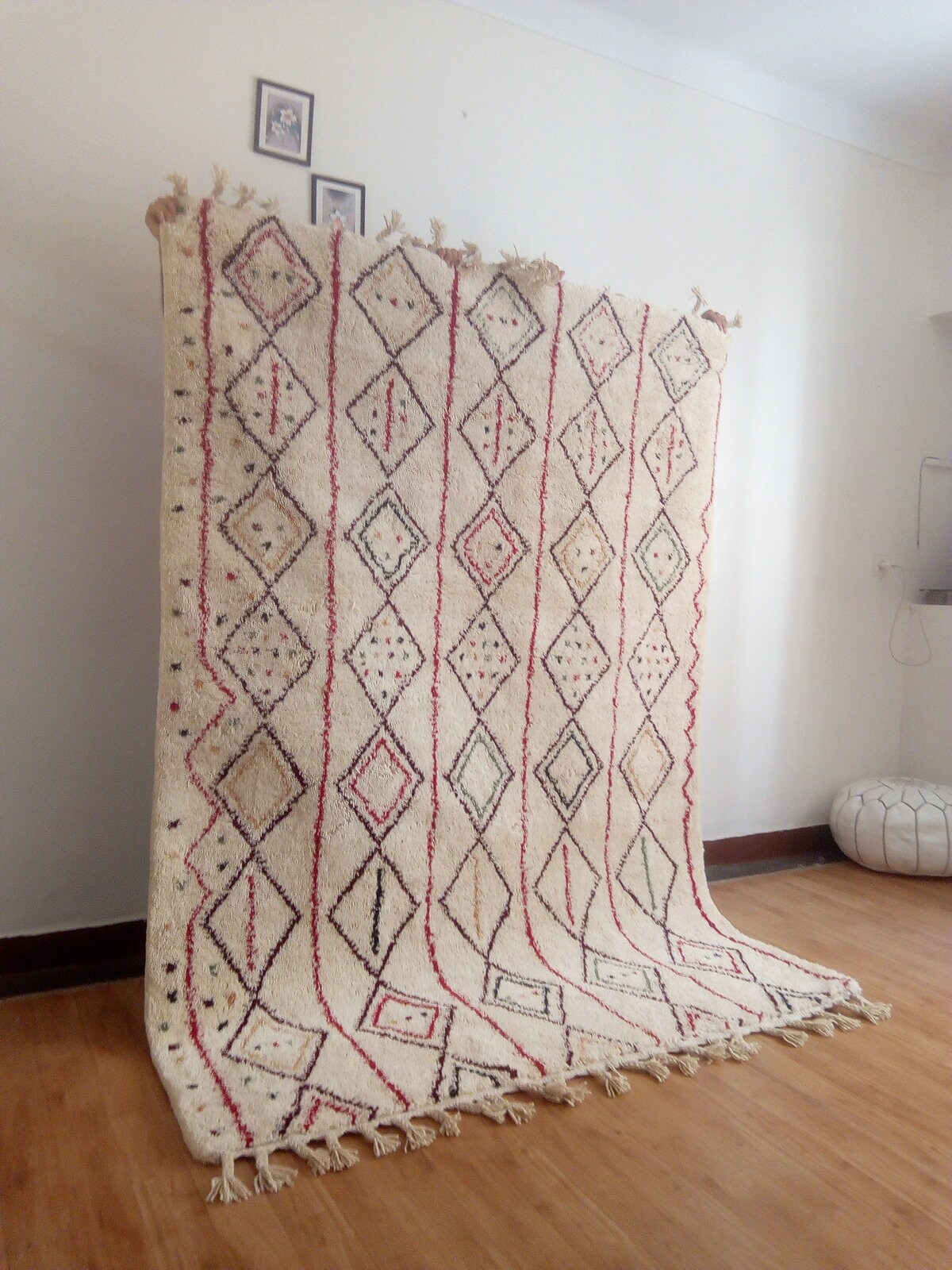 Moroccan Beni Ourain Colorful Style Art Design Hand Woven - Etsy