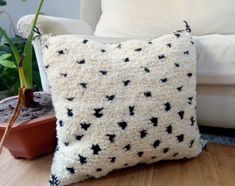 authentic 24x16 small cushion Moroccan pillow Berber cushion living room design handmade cushion