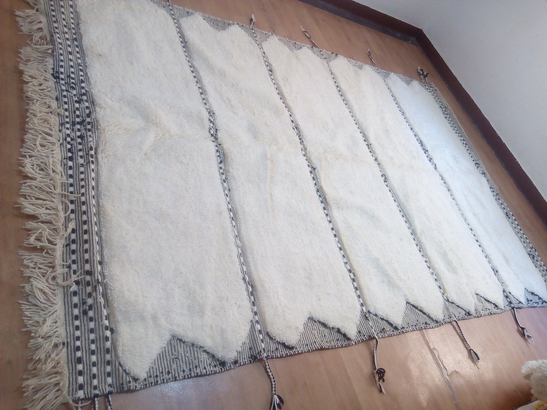 Beni Ourain Wool Rug Style 10.1x6.5 Ft | 308x200 CM - Thick Pattern ...