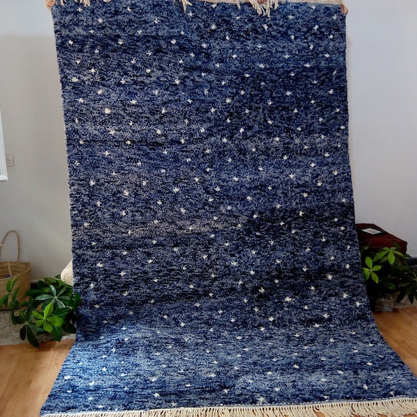 Blue Moroccan Rug Etsy
