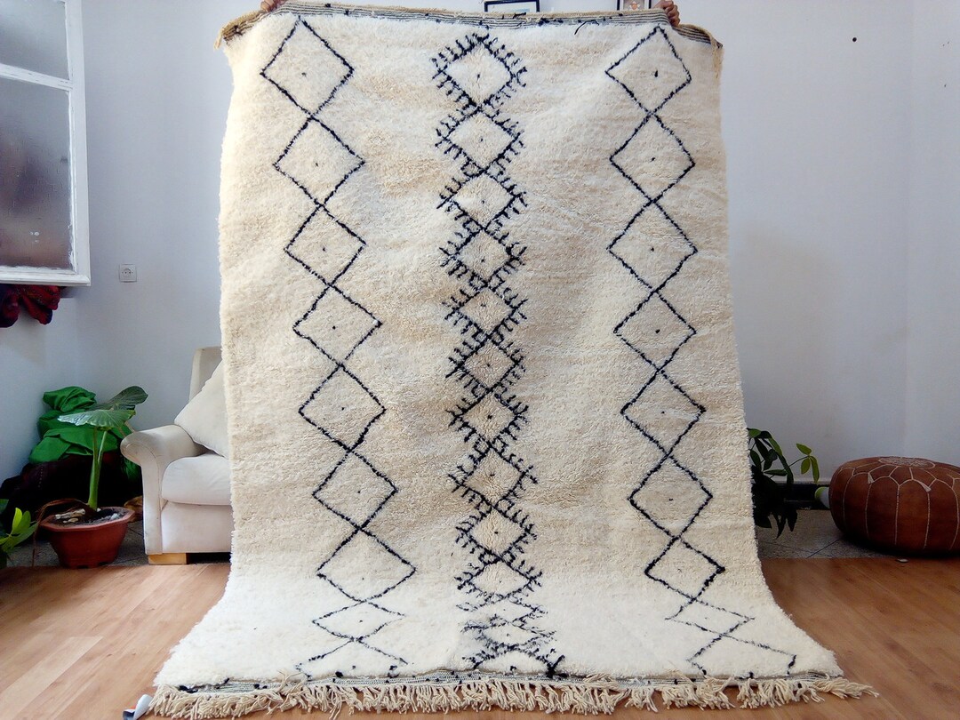 Art Design - Beni Ouarain - Morocco Rug Authentic - Beni Ourain Style ...