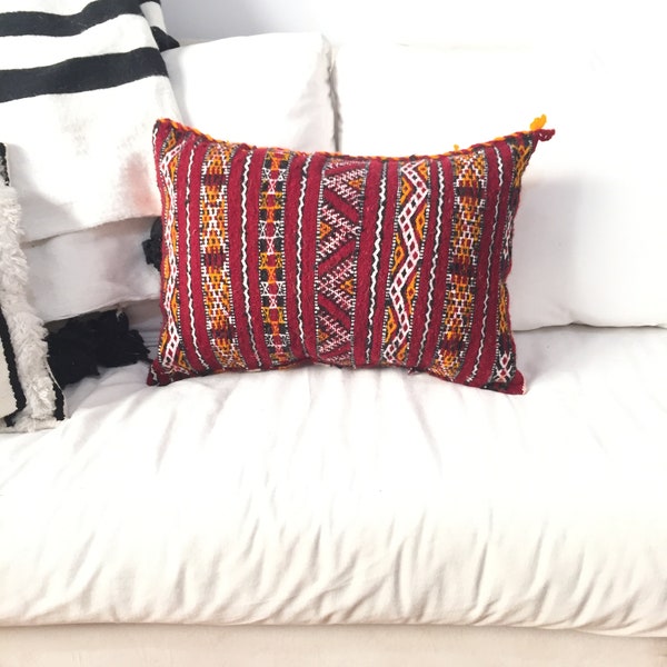 Morroccan Cushions, Authentic pillow, Handmade Moroccan Kilim Pillow Cover, Berber Cushion-unstuffed