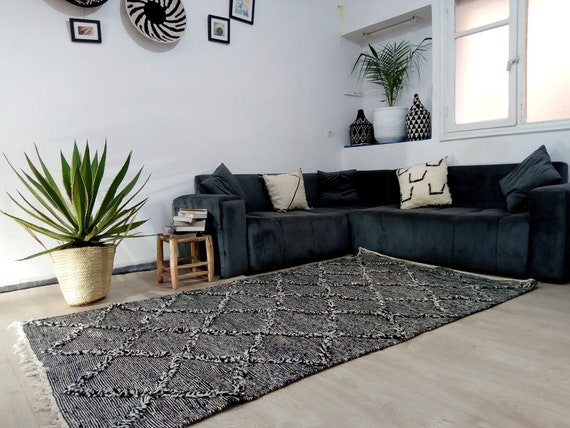 Zanafi Moroccan rug handmade WOOL Morocco carpet 8.5x4.7 | Etsy