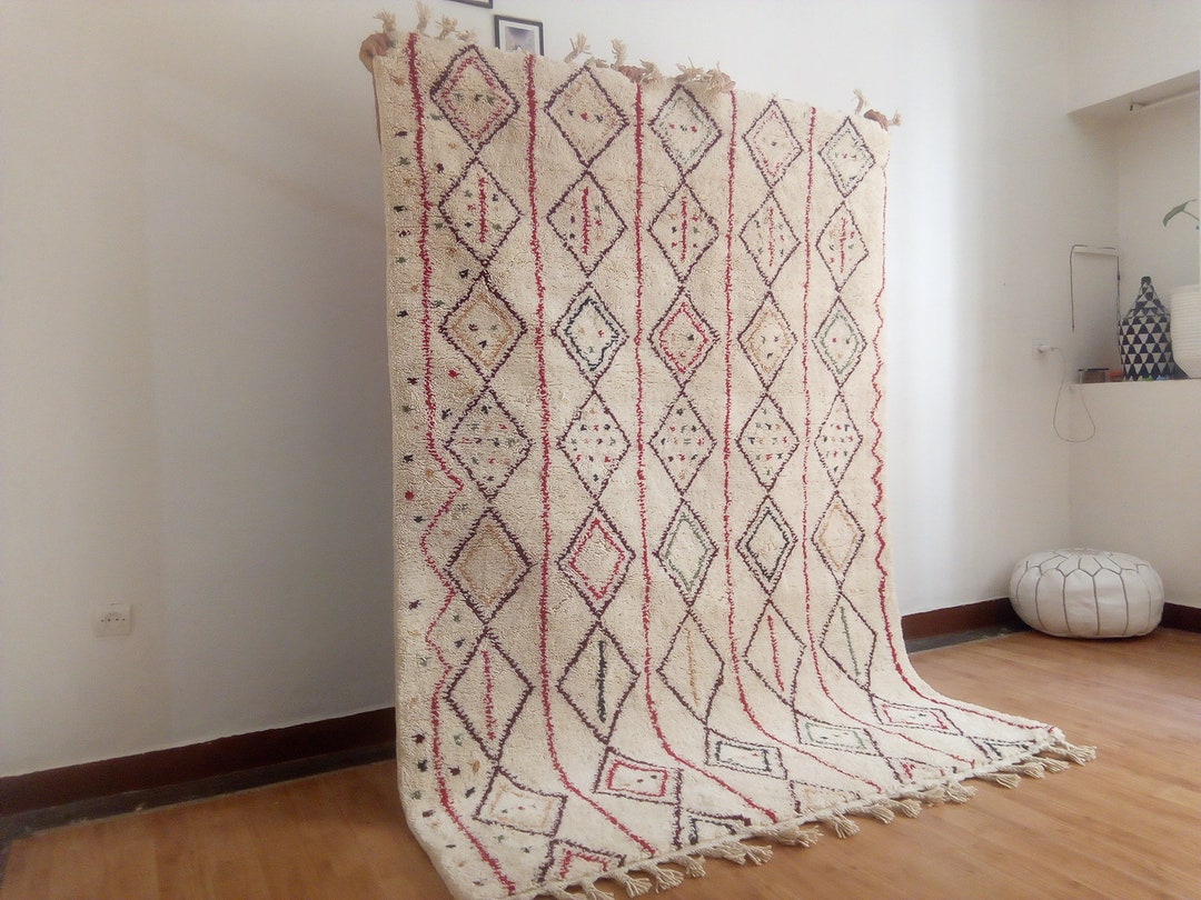 Moroccan Beni Ourain Colorful Style - Art Design - Hand Woven Carpet ...