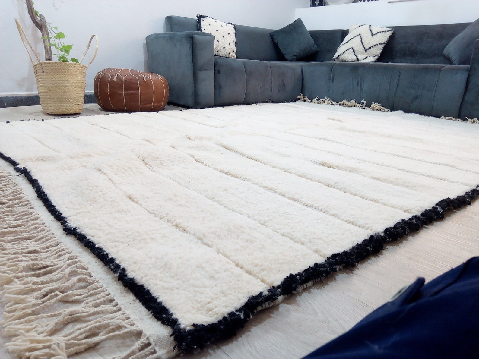 Beni Ourain Style - Morocco Rug - Wool Berber Beni Ouarain Carpet ...