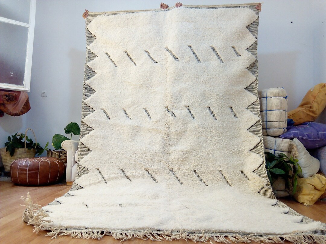 Custom Beni Ourain Rug - Rug From Morocco - Handmade Wool Berber Rug ...