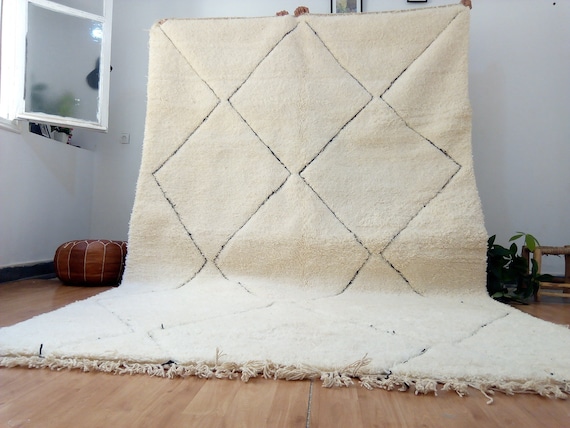 Moroccan Beni Ourain Rug Style - Moroccan Rug Wool Berber Rug
