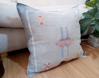 Cactus Silk Pillow, Moroccan sabra pillow (20.4",19.2") Cactus Pillow Moroccan CUSHION Moroccan Style pillow