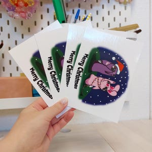 Set di 4 cartoline Bunbun di buon Natale