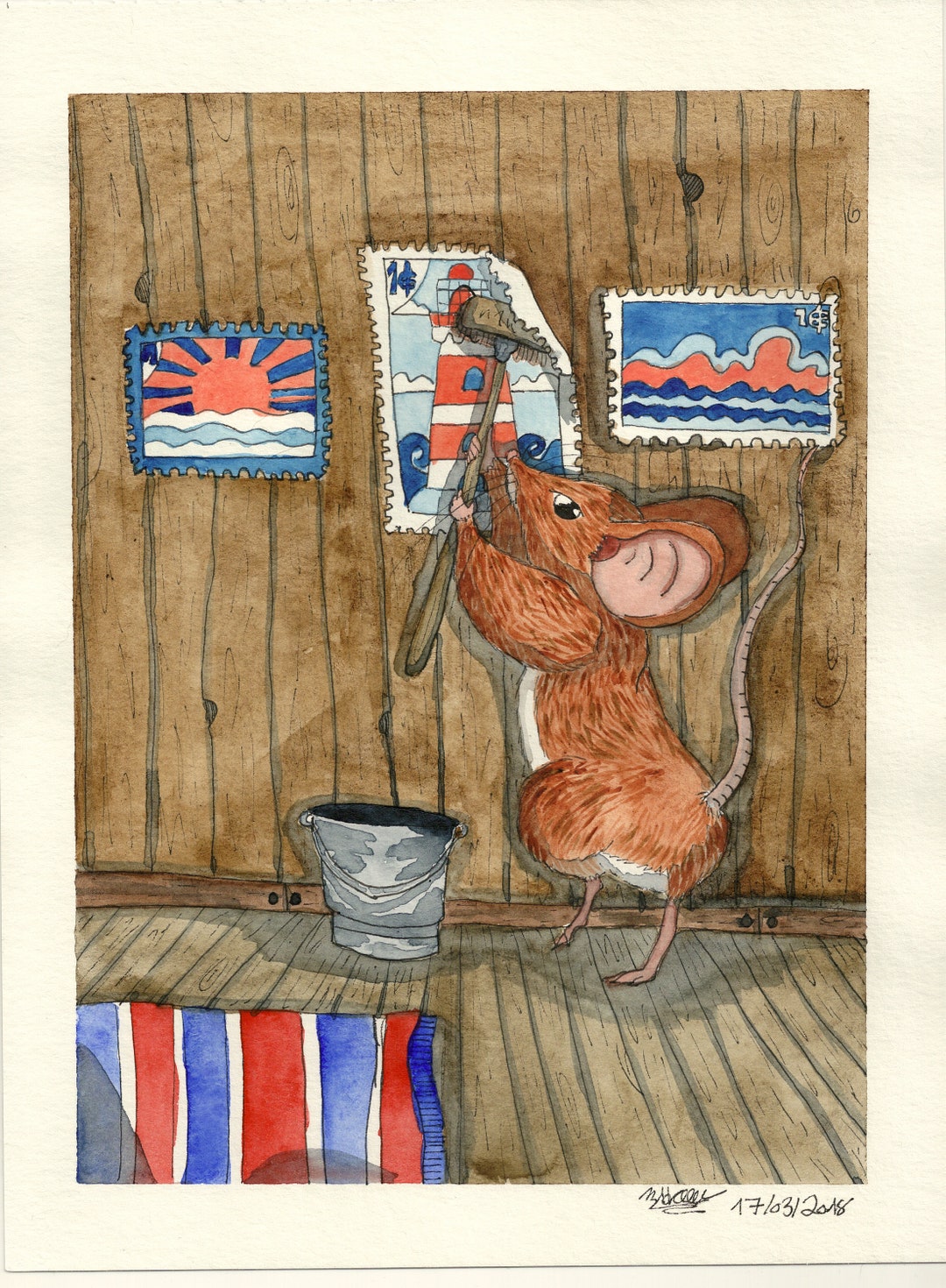 The Collector Postcard Print Etsy