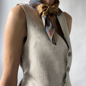 Pure silk tie scarf image 3