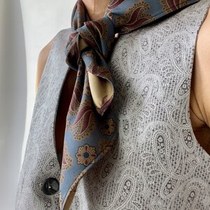 Pure silk tie scarf image 2